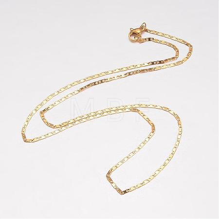 304 Stainless Steel Necklace MAK-K062-11B-G-1