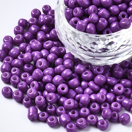 6/0 Glass Seed Beads SEED-S058-A-F454-1