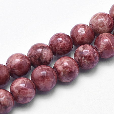 Natural Marble Beads Strands G-K211-6mm-D-1