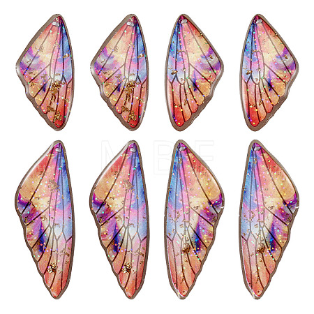 Transparent Resin Wing Pendants Set RESI-TAC0021-01D-1
