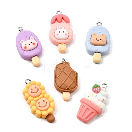 Opaque Resin Pendants CRES-D313-06P-1