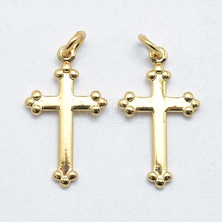 Brass Pendants KK-J279-30G-NR-1
