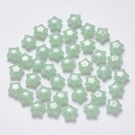 Imitation Jade Glass Beads GLAA-R211-04-B02-1