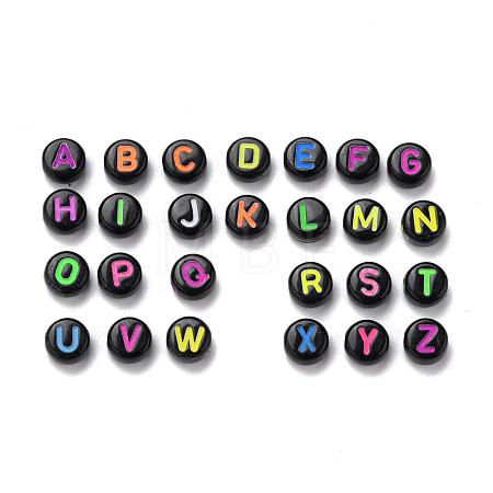 Opaque Black Acrylic Beads MACR-N008-17-1
