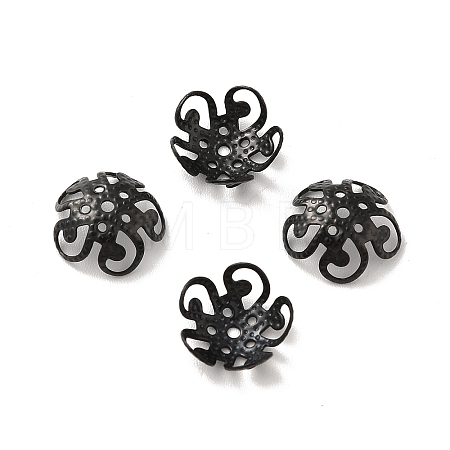 Ion Plating(IP) 304 Stainless Steel Bead Caps X-STAS-F094-11EB-1
