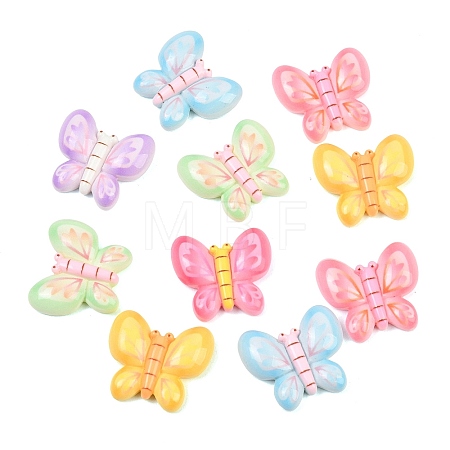 Opaque Resin Cabochons RESI-C068-01-1