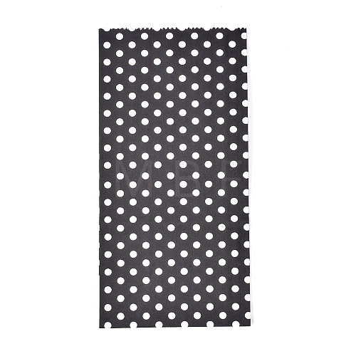 Eco-Friendly Polka Dot Pattern Kraft Paper Bags AJEW-M207-A01-11-1