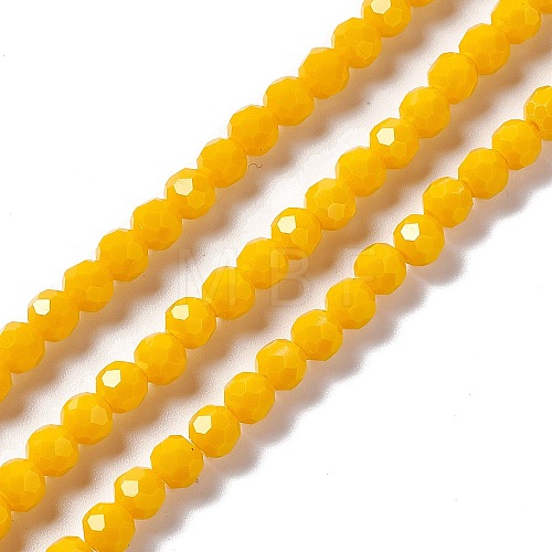 Faceted Glass Beads Strands EGLA-J042-35B-07-1