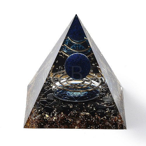 Orgonite Pyramid Resin Energy Generators AJEW-D056-01I-1