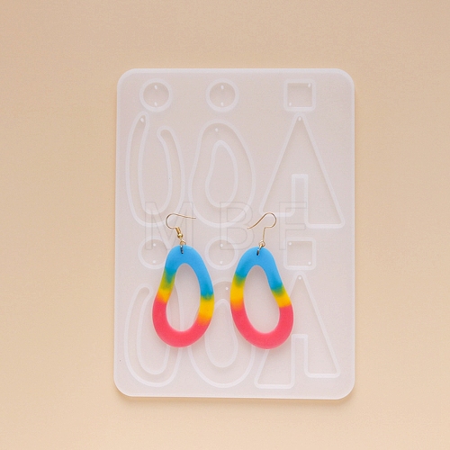 DIY Dangle Earring Silicone Molds DIY-G012-14-1