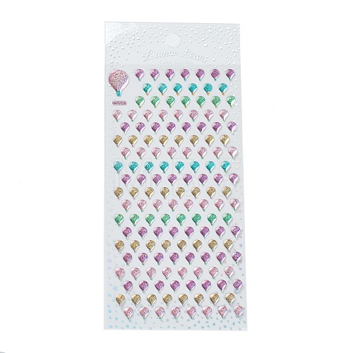 Epoxy Resin Glitter Self-adhesive Sticker DIY-F078-03E-1