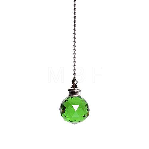 Glass Crystal Ceiling Fan Pull Chain Extenders PW-WG22568-07-1