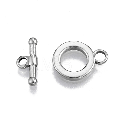 Non-Tarnish 201 Stainless Steel Toggle Clasps STAS-N099-21-1