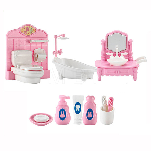 Wooden Miniature Mini Bathroom Furniture MIMO-PW0003-059B-1