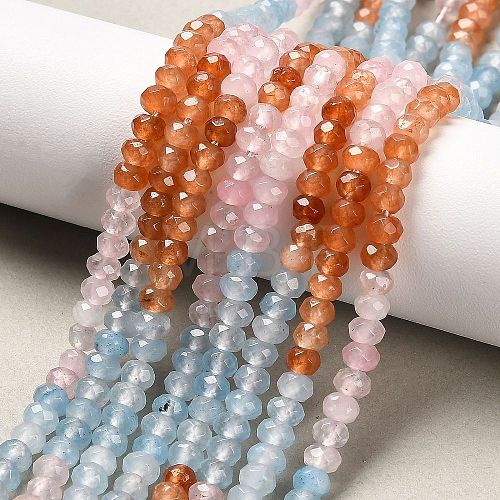 Natural White Jade Bead Strands X-G-R343-2x4-34-1