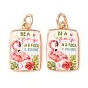 Printed Brass Pendants KK-CBA3895-01C-G-1