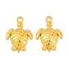Tibetan Style Alloy Sea Turtle Pendants TIBEP-22101-G-FF-1