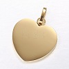 304 Stainless Steel Stamping Blank Tag Pendants LS-STAS-P055-04G-1