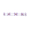 Woven Glass Flower Adjustable Braided Bead Bracelets for Women BJEW-MZ00100-7