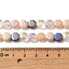 Electroplated Glass Beads Strands EGLA-A048-01A-04-3