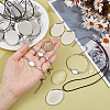 DIY Blank Oval Alloy Jewelry Set Making Kits SJEW-AB00001-3