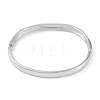 304 Stainless Steel Faceted Ring Hinged Bangles for Women BJEW-C071-16P-3