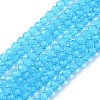 Transparent Glass Bead Strands GLAA-R136-4mm-01-1