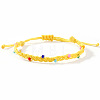 Glass Beads Braided Bead Bracelets TN6908-4-1