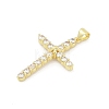 Brass Micro Pave Cubic Zirconia Pendants KK-D317-105G-06-2