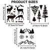 US 3Pcs 3 Styles Mountain Forest Deer PET Hollow Out Drawing Painting Stencils DIY-MA0001-70A-2