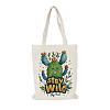 Cactus Printed Canvas Women's Tote Bags ABAG-L018-E03-1