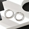Tarnish Resistant 304 Stainless Steel Huggie Hoop Earring Findings STAS-I097-051B-3