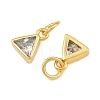 Brass Pave Cubic Zirconia Charms CU-CBA3D67-10G-08-2