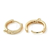 Brass Hoop Earrings Finding X-KK-H455-62G-2