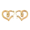 PVD Vacuum Plating 304 Stainless Steel Wire Wrap Hoop Earrings for Women EJEW-M224-04G-2