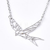 Non-Tarnish 201 Stainless Steel Pendant Necklaces NJEW-T009-JN052-1-40-1