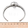 316 Surgical Stainless Steel Cuff Bangles BJEW-C142-01B-AS-5