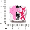 Awareness Ribbon Theme Silicone Beads SL-CBAD2AE-01B-03-3