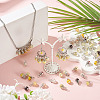 100Pcs Mixed Styles Glass Pendants PALLOY-TADJ00008-5