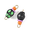 Halloween Acrylic & Polymer Clay Connector Charms PALLOY-JF05967-2