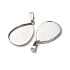 304 Stainless Steel Pendant Cabochon Settings STAS-D379-01B-P-2