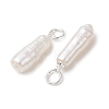 Natural Baroque Keshi Pearl Pendants PALLOY-JF05493-03-2