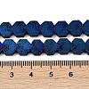 Electroplated Natural Lava Rock Beads Strands G-K388-04B-06-4