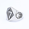 Punk Style 316L Stainless Steel Finger Rings for Men FS-WG96F45-04-2
