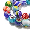 Handmade Lampwork Beads Strands LAMP-H001-01-3