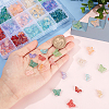   180Pcs 15 Style Transparent Spray Painted Glass Beads GLAA-PH0002-43-6