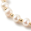 Round Natural Pearl Slide Bracelets BJEW-JB06260-04-2