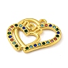 Ion Plating(IP) Real 18K Gold Plated 304 Stainless Steel Rhinestone Pendants STAS-P341-12G-02-2