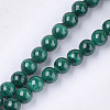Natural Malachite Beads Strands X-G-S333-6mm-028-1
