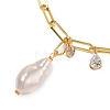 Natural Baroque Pearl Keshi Pearl Pendant Necklaces NJEW-JN02909-01-2